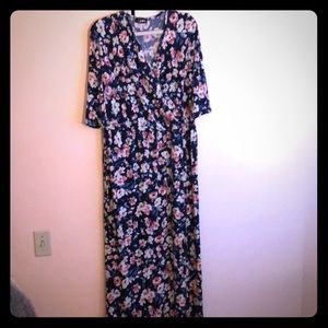 Floral Maxi Dress - 90s inspired
